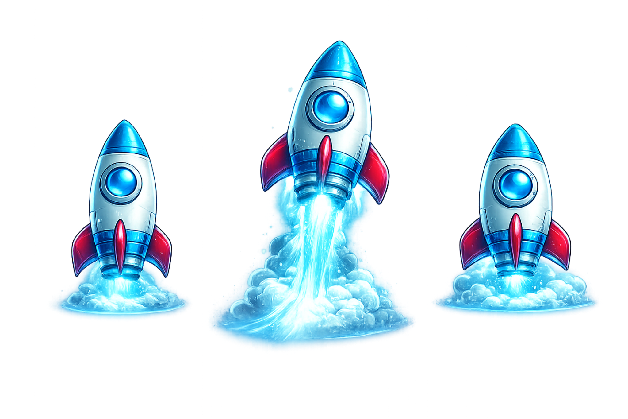 Rocket trio graphics